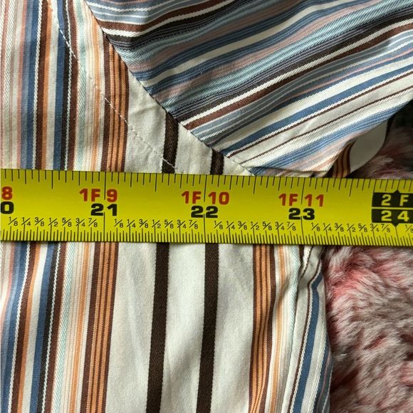 Tommy Bahama Striped Button Down Long Sleeve 100% Cotton Shirt - Picture 8 of 10